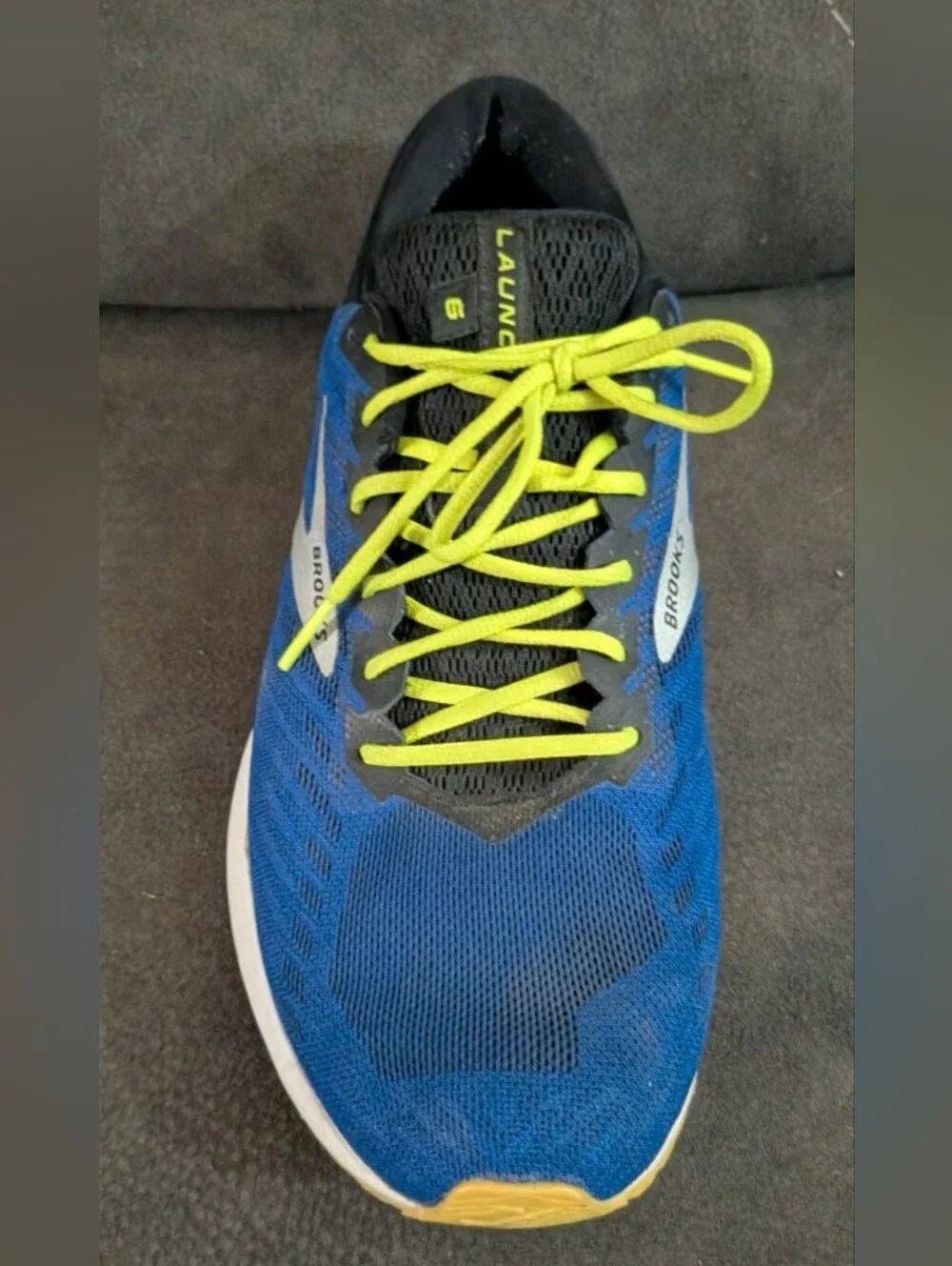 EUC Brooks Launch 8 Men's 12 LEFT Replacement Running Shoe Blue BioMoGo DNA AUTH